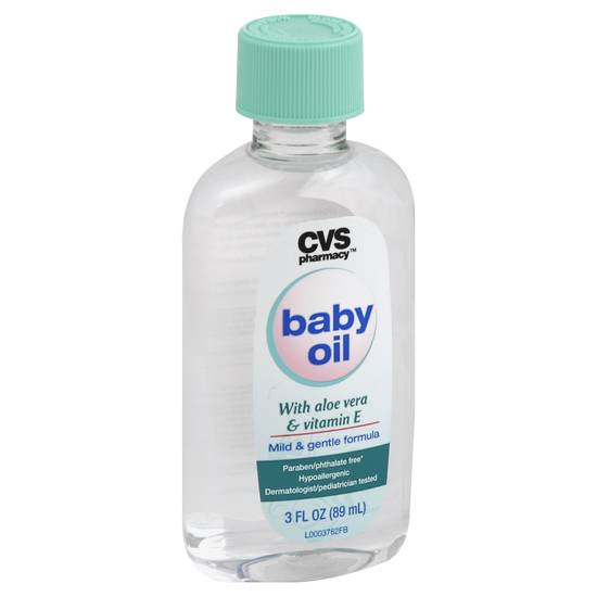 Cvs Pharmacy Baby Oil With Aloe Vera & Vitamin E