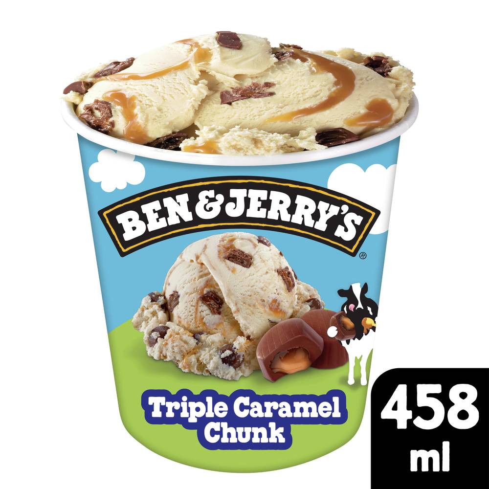 Ben & Jerry's Ice Cream, Triple Caramel Chunk (458mL)
