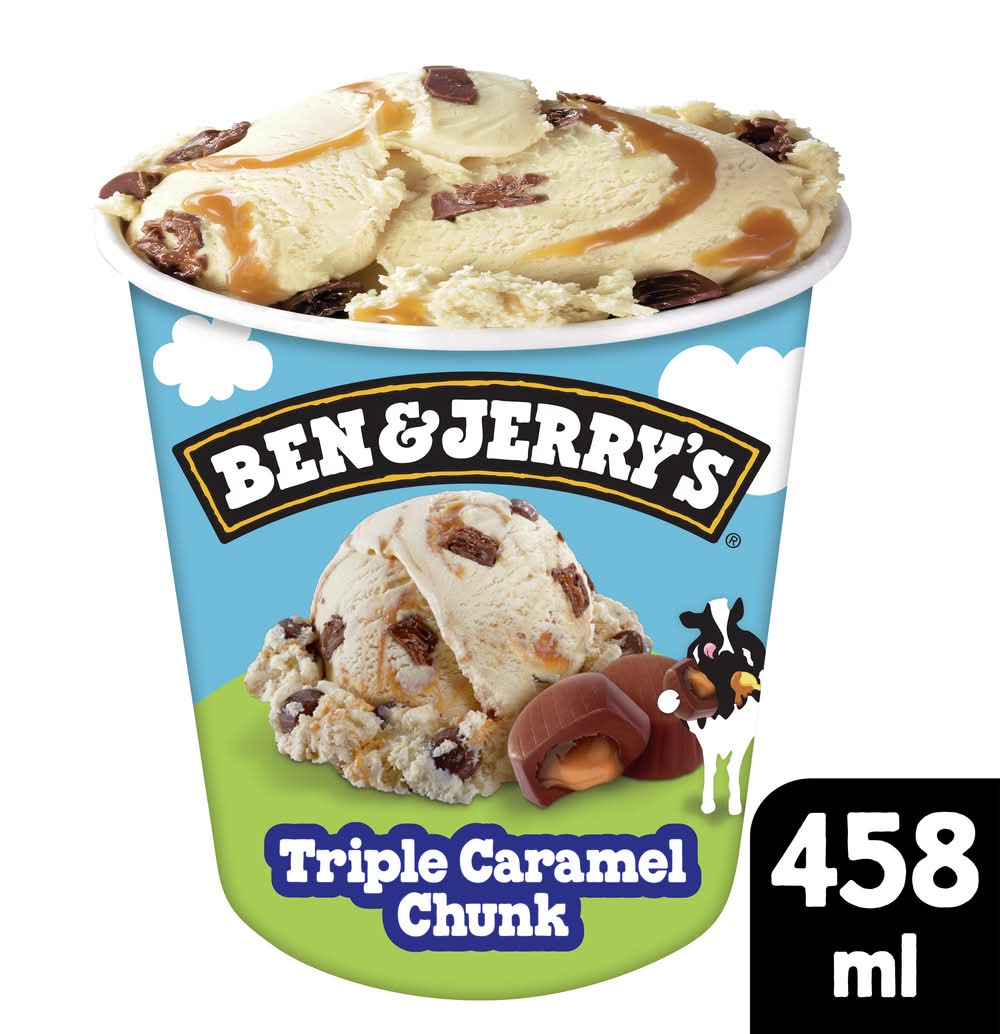 Ben & Jerry's Ice Cream, Triple Caramel Chunk (458mL)