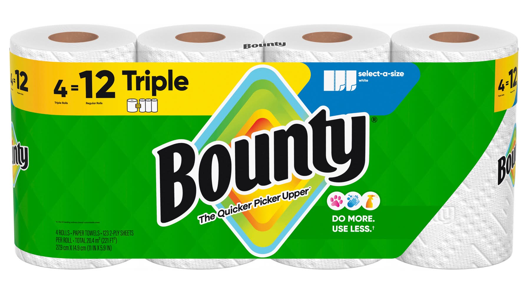 Bounty Paper Towels Rolls (4 ct)