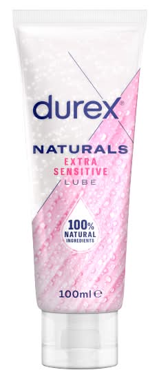 Durex Naturals Water Based Extra Sensitive Lubricant Gel (100ml)