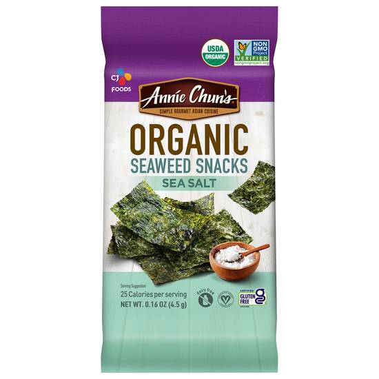 Annie Chun's Organic Sea Salt Seaweed Snacks (0.2 oz)