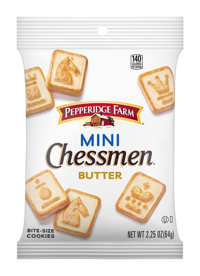 Pepperidge Farm Chessmen Minis Butter Cookies Snack Pack 2.25 Oz