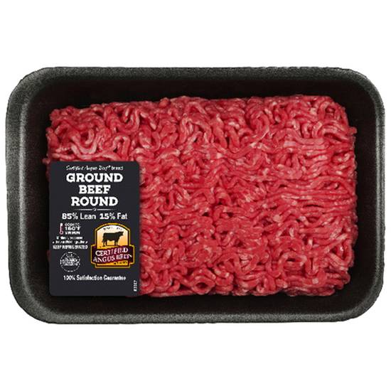 Certified Angus Beef Ground Round, 1Lb (approx 1.1 lbs)