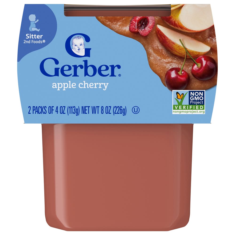 Gerber 2Nd Foods Sitter Apple Cherry (8 oz)