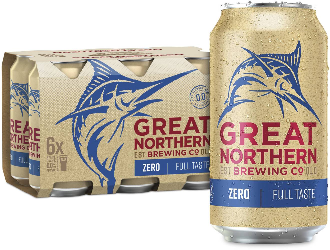 Great Northern Zero Can 375mL X 6 pack