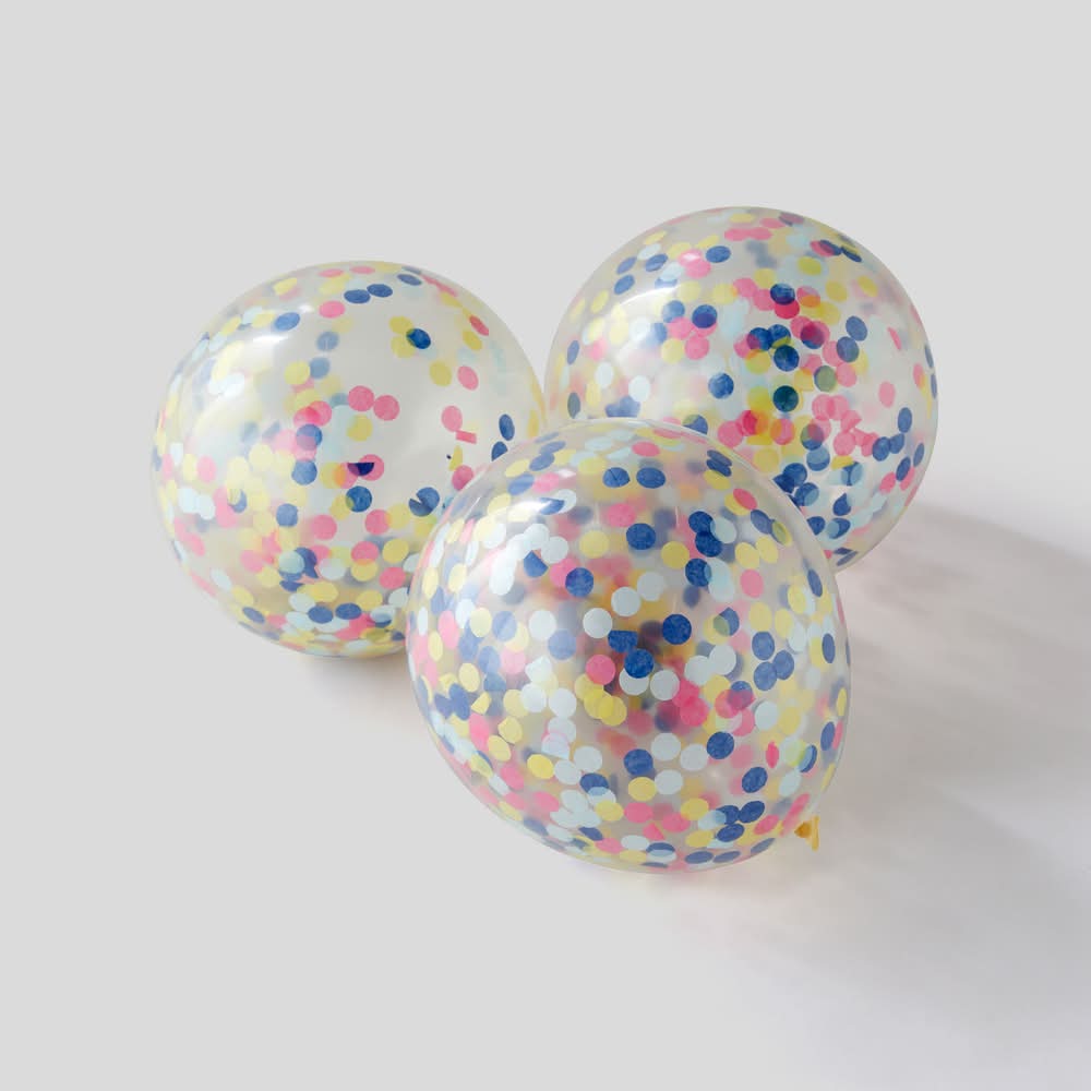 Monoprix - Ballons avec confettis à l'intérieur, 30cm (3)