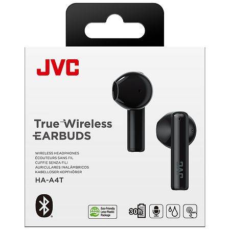 JVC True Wireless Earbud Style Headphones, Black