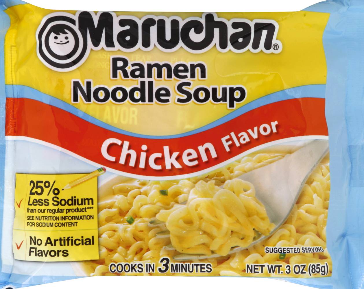 Maruchan Chicken Flavor Ramen Noodle Soup (3 oz)