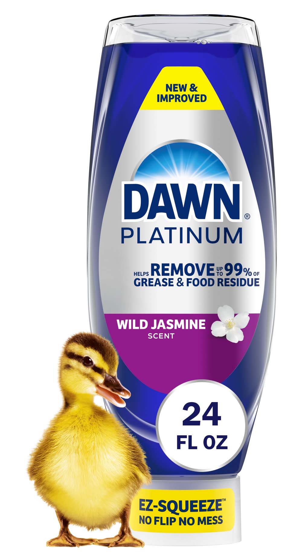 Dawn Platinum Ez Squeeze Dishwashing Liquid, Wild Jasmine (24.3 fl oz)