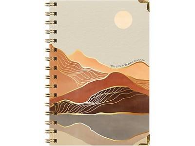 Global Printed Products 2024-2025 Golden Desertacademic Weekly & Monthly Planner, Multicolor