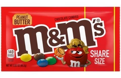 M&M Peanut Butter Sharing Size 2.83oz