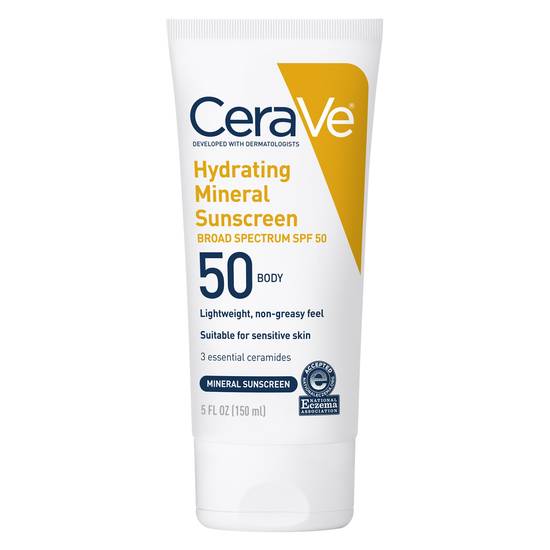 Cerave Hydrating Body Sunscreen Spf 50 (5 fl oz)