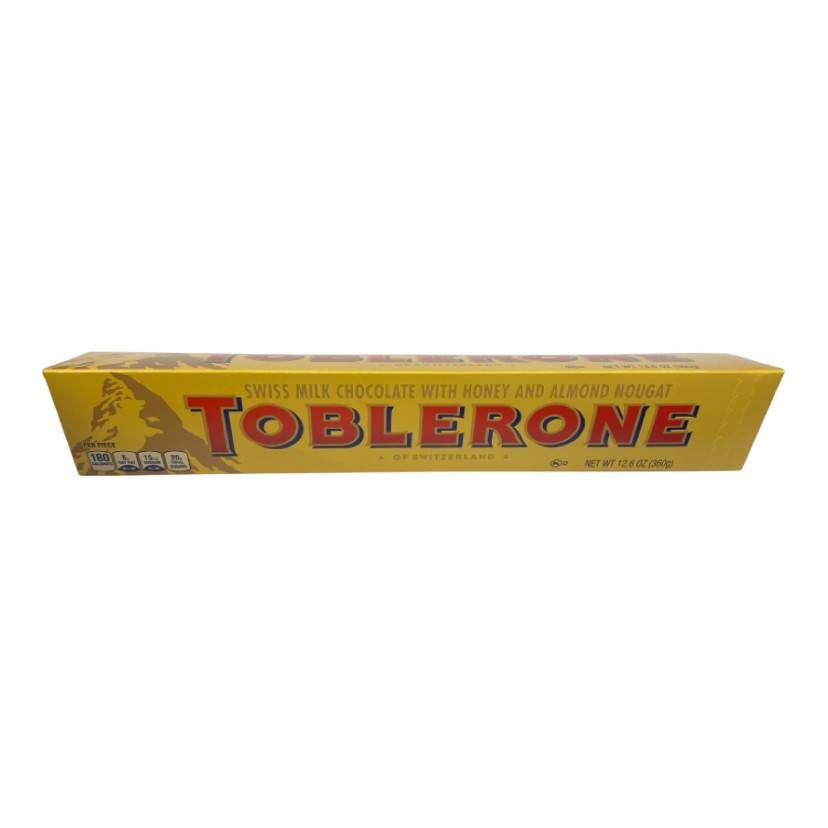 Toblerone Swiss Milk Large Chocolate Bar (12.6oz count)