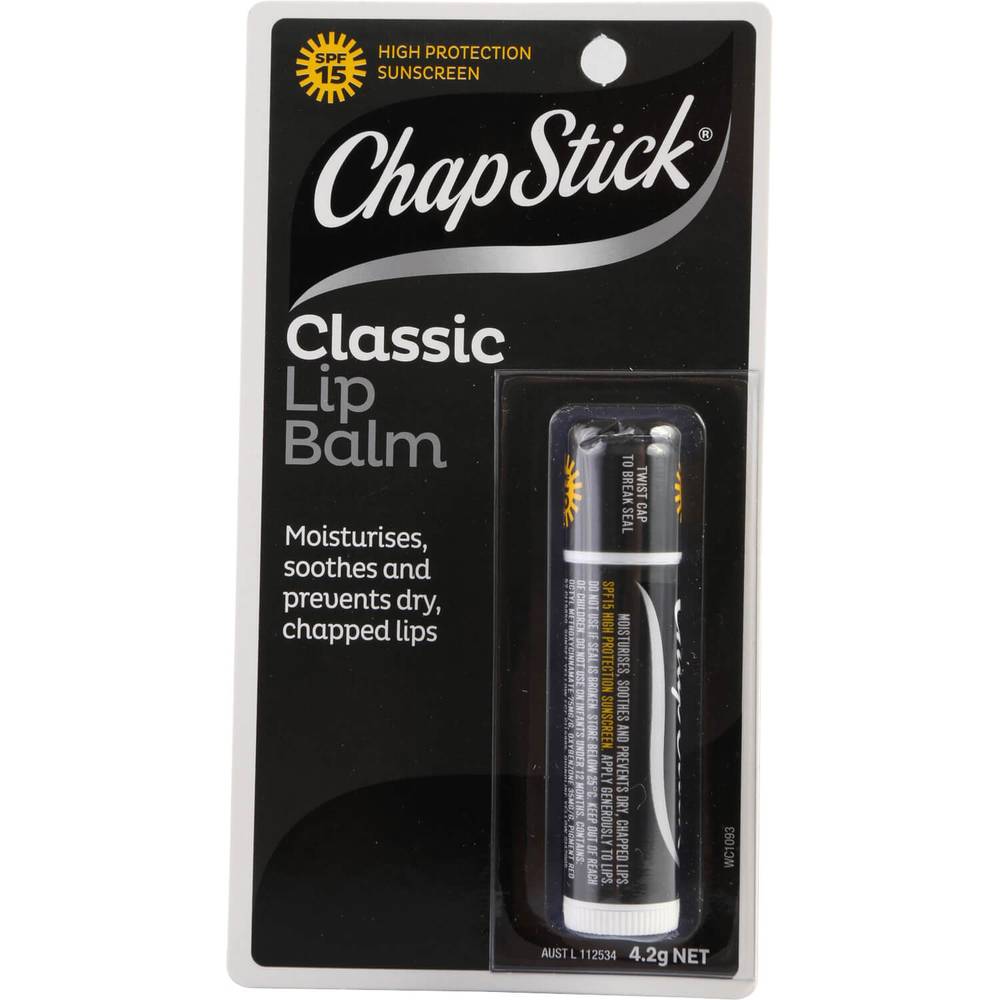 Chapstick Classic Lip Balm SPF15 4.4g