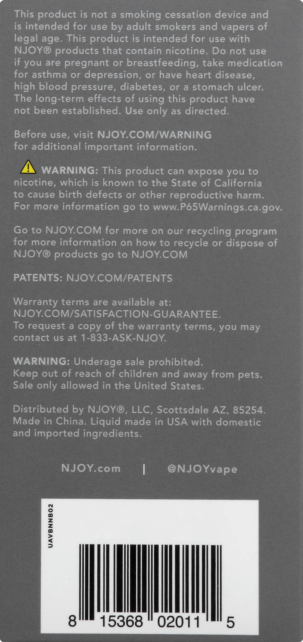 Njoy Vape Delivery Near Me | Order Online