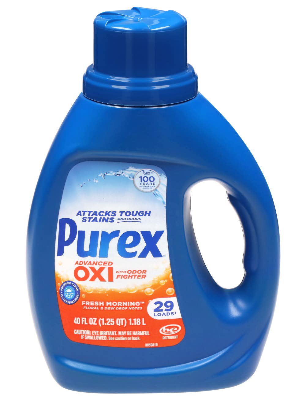 Purex Advanced Oxi Liquid Laundry Detergent, Fresh Morning (40 fl oz)