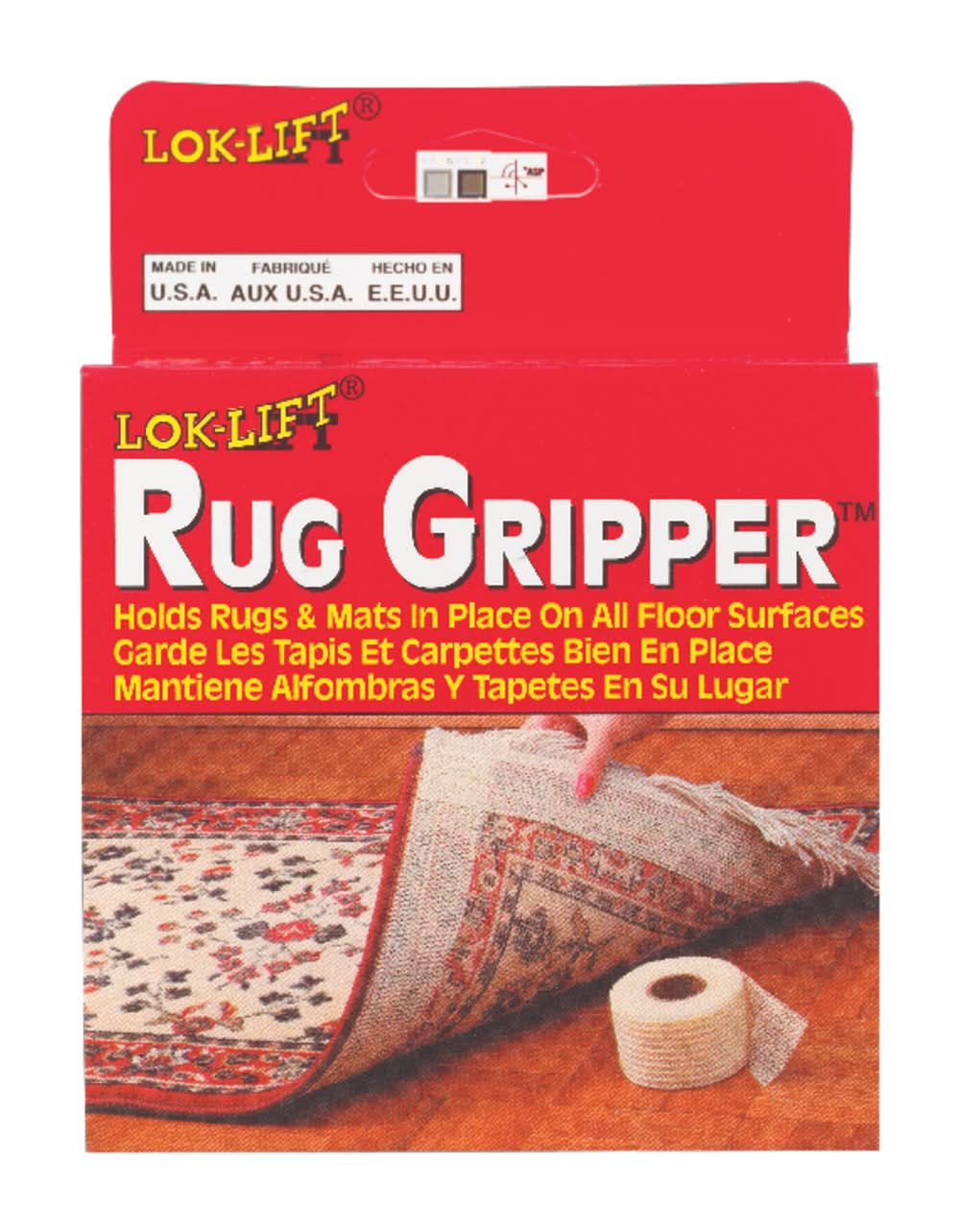 Lok-Lift 2.5 In. W X 25 Ft. L Reversible Scrim Indoor Rug Gripper