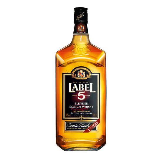 Label 5 Whisky - Blended scotch whisky - Alc. 40% vol. 1 L