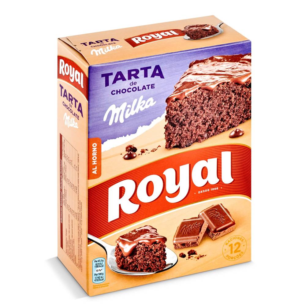 Preparado Para Tarta De Chocolate Milka Royal Caja 350 G