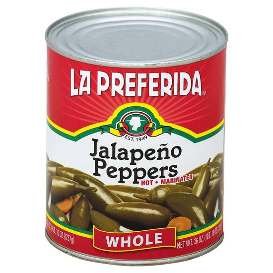 La Preferida Whole Hot Marinated Jalapeno Peppers
