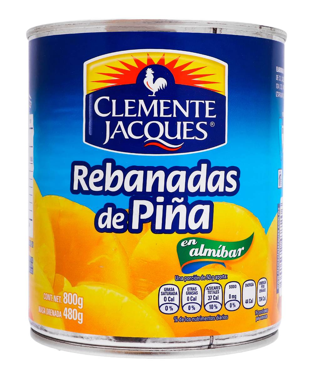 Clemente Jacques · Rebanadas de piña en almíbar (800 g)