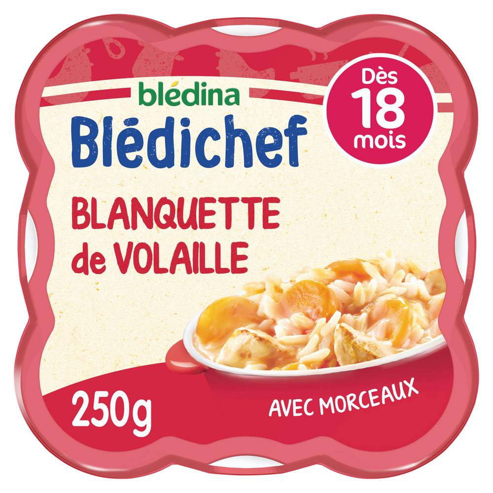 Blédina - Blédichef blanquette de volaille dès 18 mois (250g)