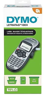 DYMO LetraTag LT-100H Portable Thermal Label Maker, Silver (2174561)