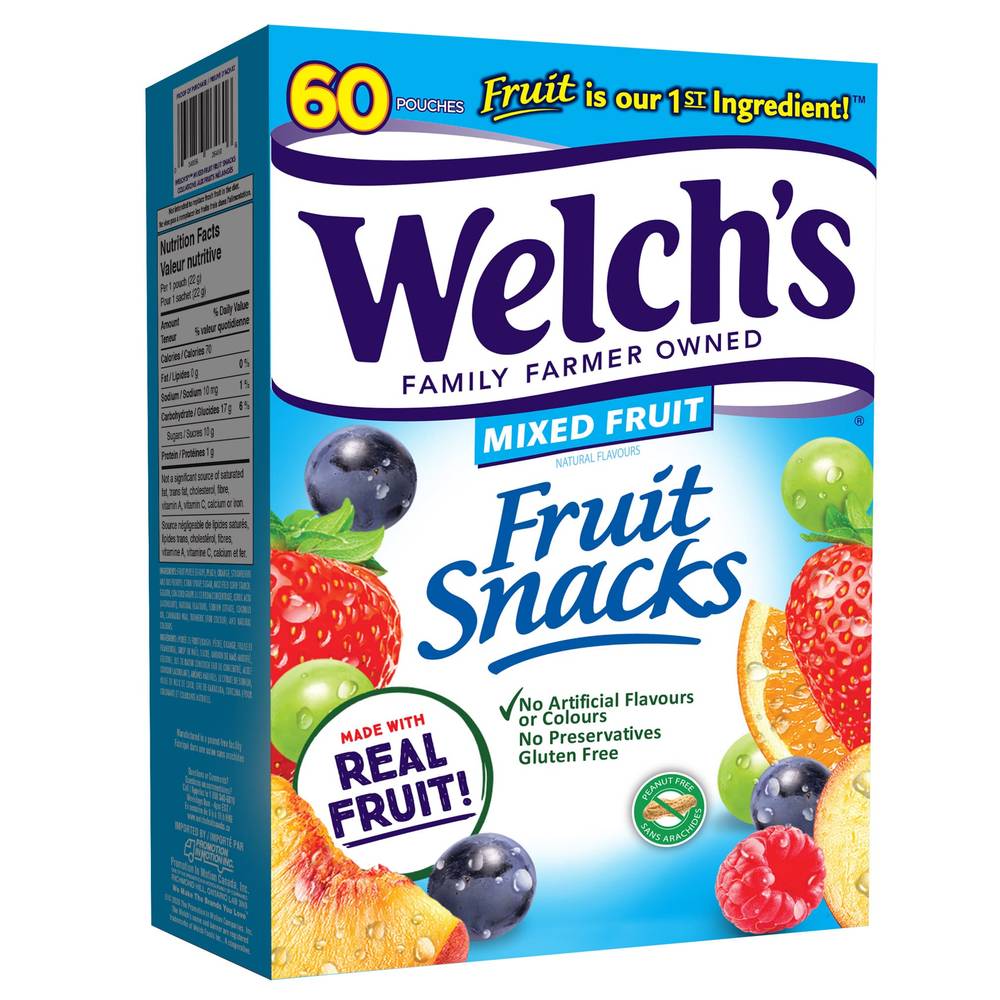 Welch’S Fruit Snacks, 60 × 22 G