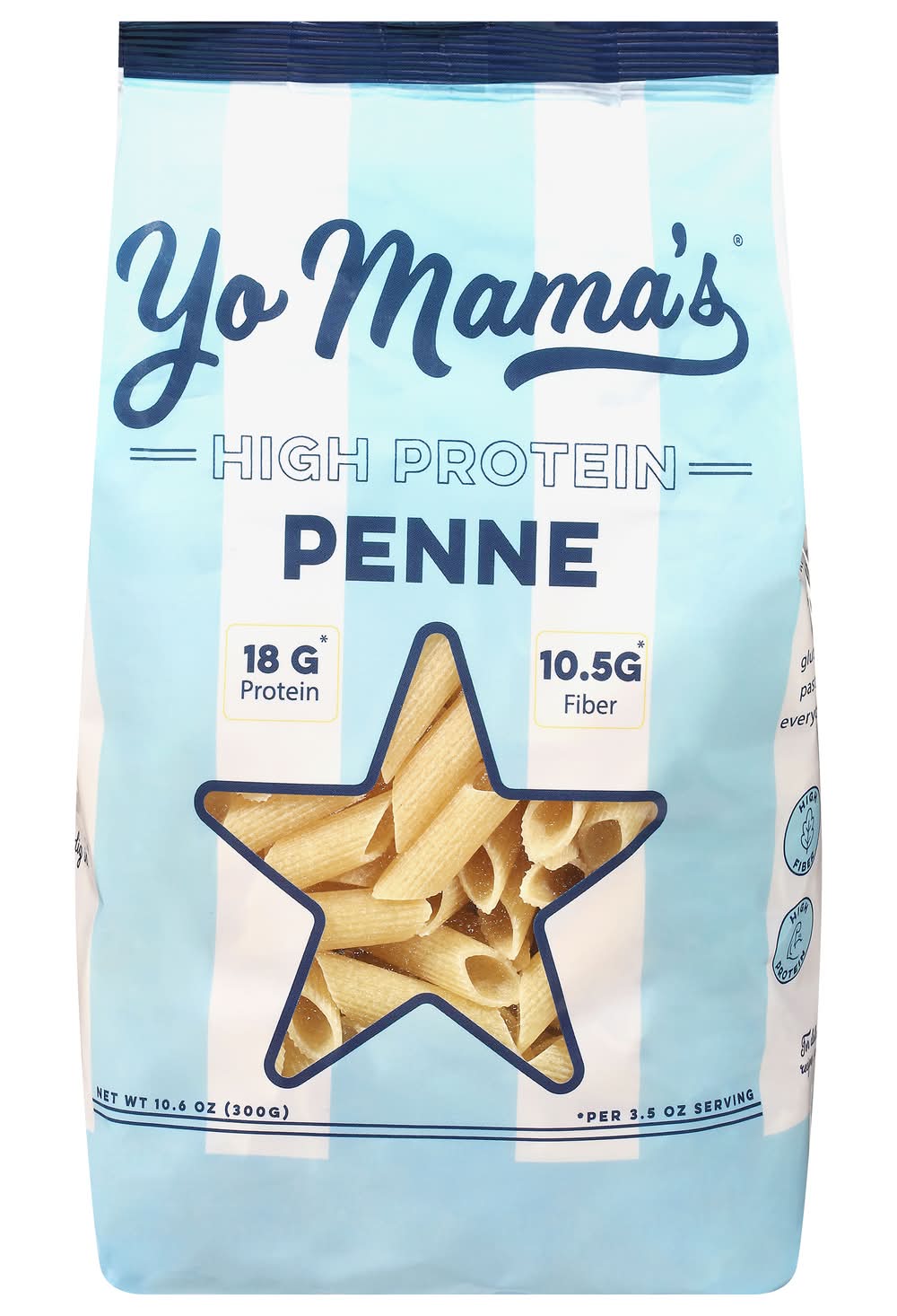 Yo Mama's High Protein Penne Pasta (10.6 oz)