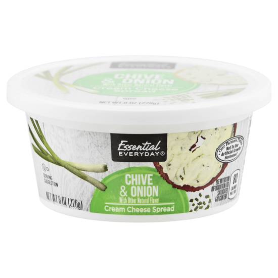 Essential Everyday Chive & Onion Cream Cheese Spread (8 oz)
