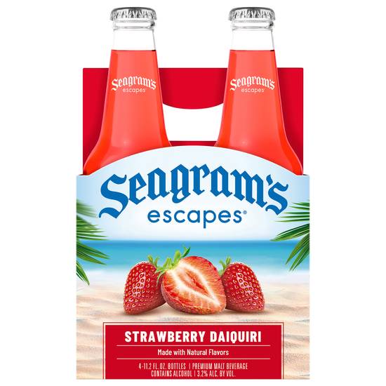 Seagram's Escapes Strawberry Daiquiri Premium Malt Beverage (4 ct, 44.8 fl oz)