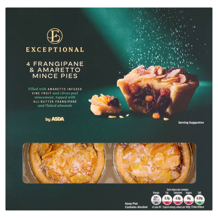 ASDA Frangipane & Amaretto Mince Pies (4 pack)