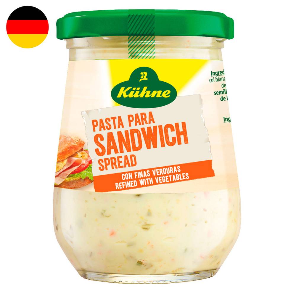 Kühne salsa para sandwich (frasco 250 grs.)