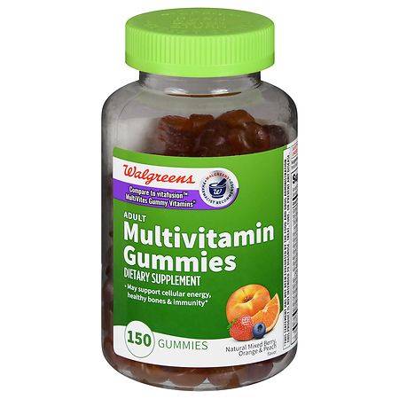 Walgreens Adult Multivitamin Gummies Natural Mixed (berry -orange-peach )