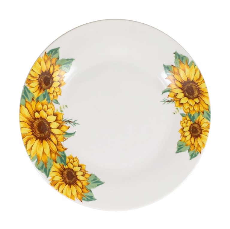 Royal Norfolk Sunflower Themed Ceramic Side Plates