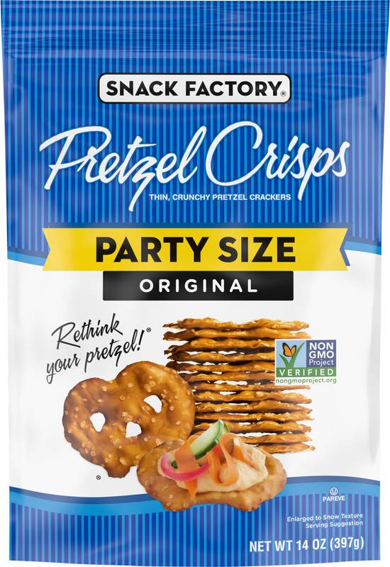 Snack Factory Party Size Original Pretzel Crisps