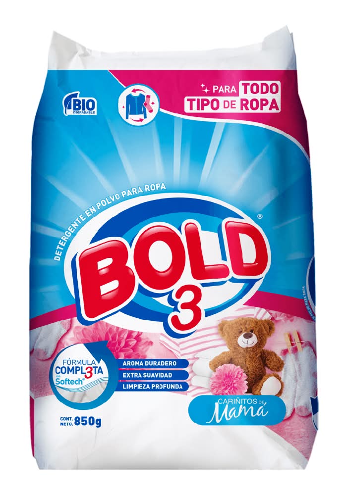 Bold 3 · Detergente en polvo cariñitos de mamá (850 g)