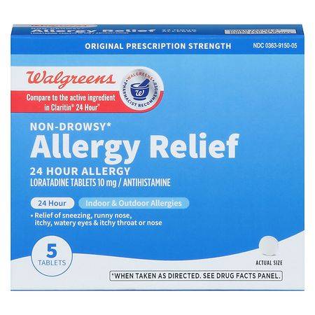 Walgreens Wal-Itin Loratadine Antihistamine Tablets