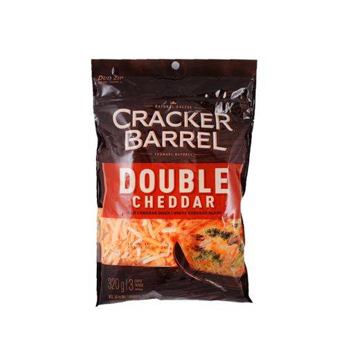 Cracker barrel cheddar double râpé naturel (320 g) - double cheddar mild cheese (320 g)