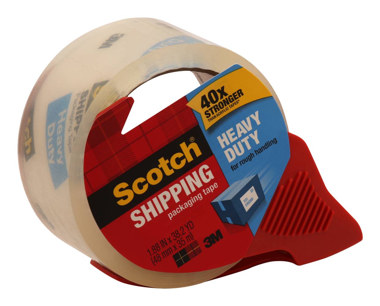Scotch Shipping Heavy Duty Packaging Tape (1.88 in x 38.2 yd)