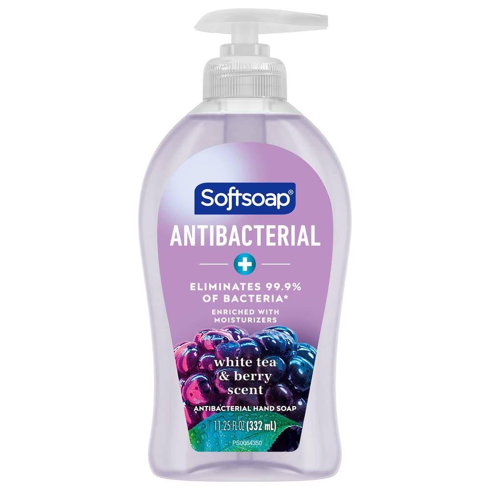 Softsoap Antibacterial Hand Soap, White Tea & Berry (11.25 fl oz)