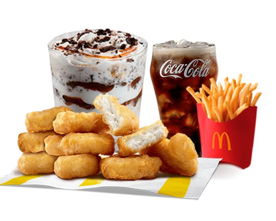 Menú Nuggets 10 Pz Mediano con 1 McFlurry Oreo Caramelo