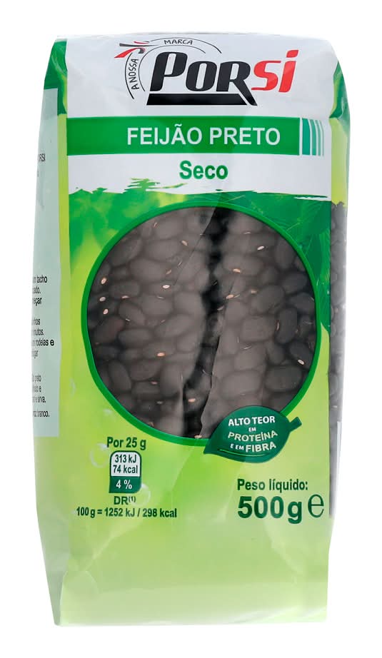 PorSi - FeijÃ£o preto, embalagem de 500g