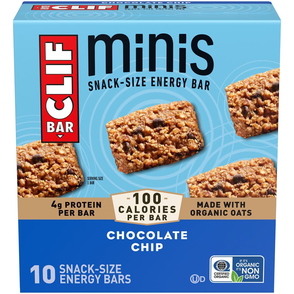 CLIF Bar Chocolate Chip Energy Bars, 10 ct (0.99 oz, 10 ct)