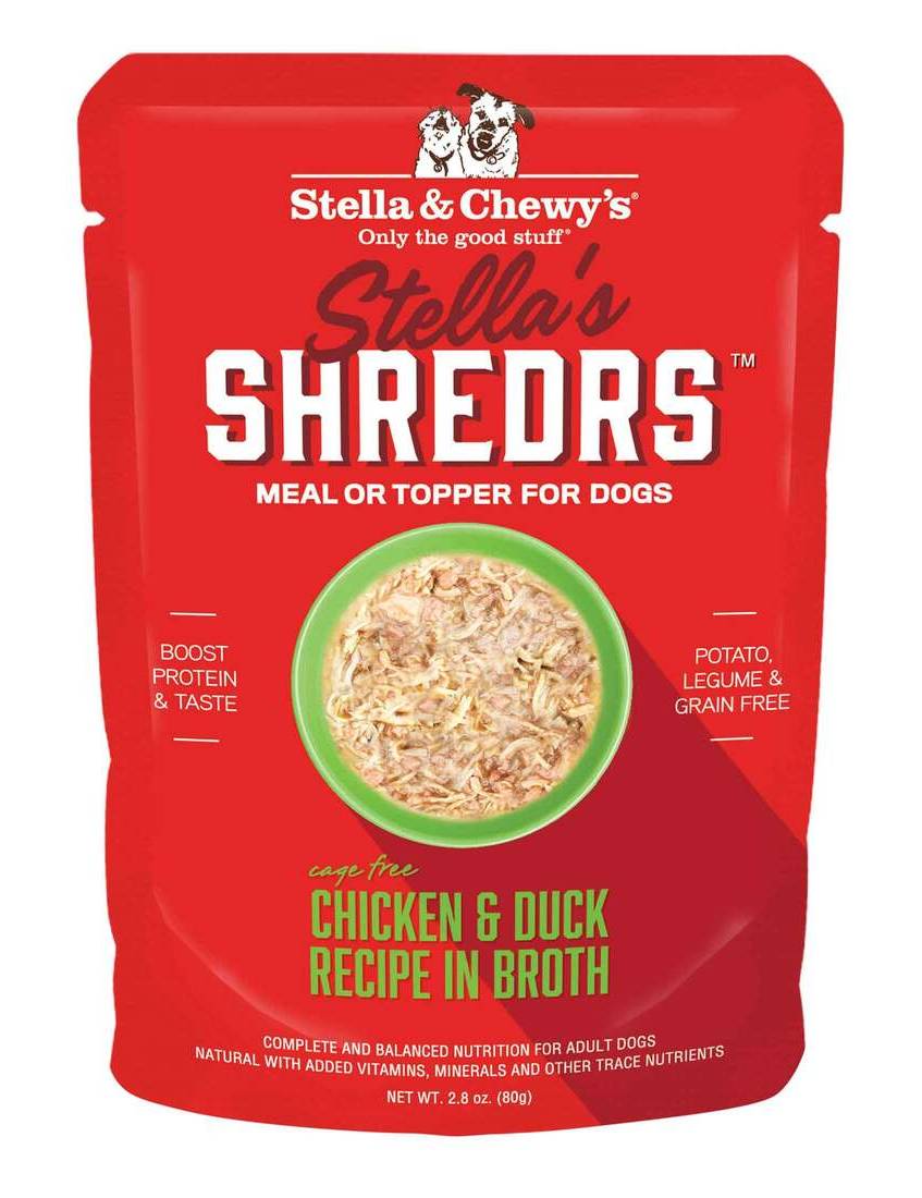 Stella & Chewy's Shredrs Cage Free Chicken Recipe in Broth Wet Dog Food (2.8 oz)