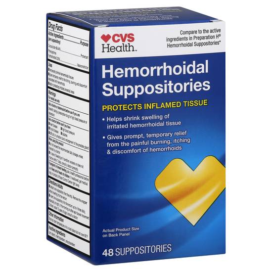 Cvs Health Hemorrhoidal Suppositories (48 ct)