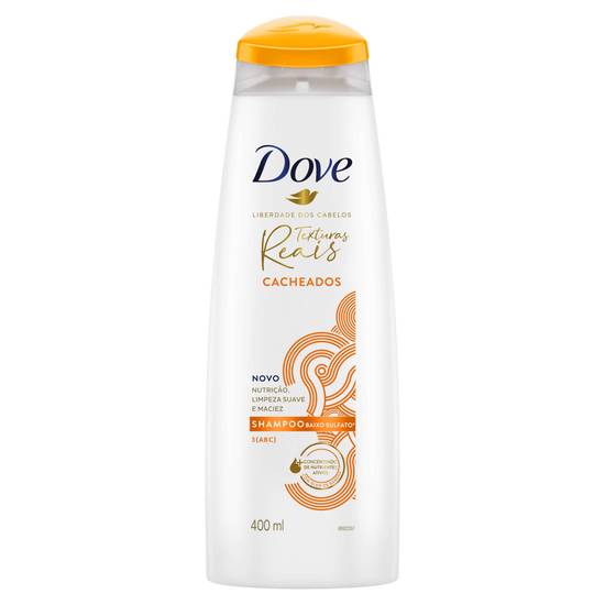 Dove shampoo baixo sulfato texturas reais cacheados (400ml)