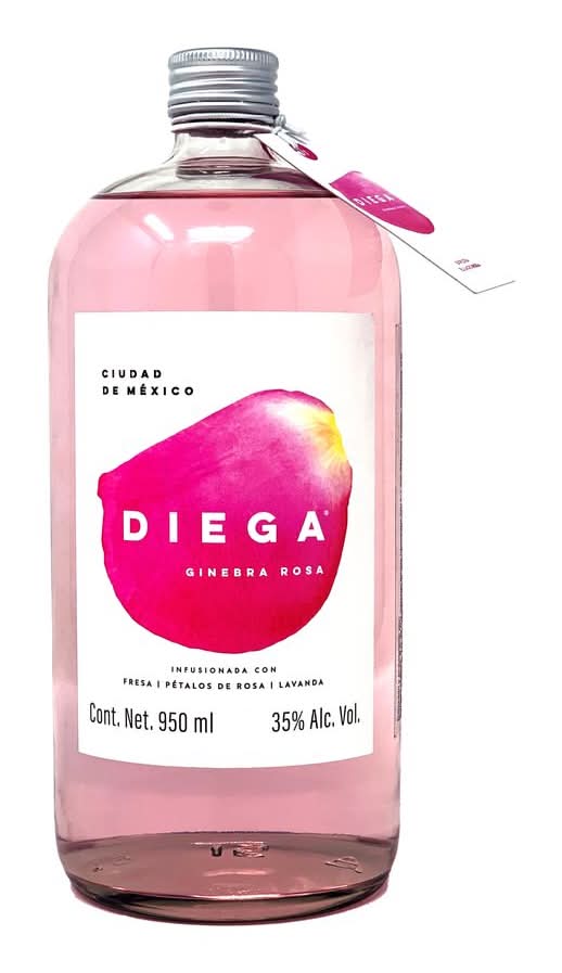 Diega · Ginebra rosa infusionada (950 ml)