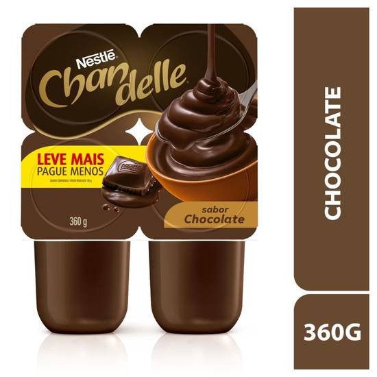 Nestlé sobremesa láctea cremosa sabor chocolate chandelle (360 g)